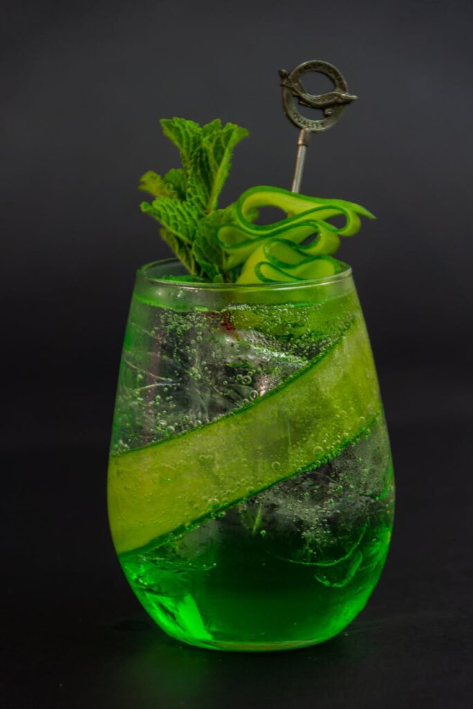 Mocktail Drink in Clear Drinking Glass